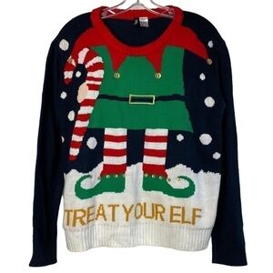 UGLY Christmas Sweater! Treat your Elf🎄Divided Brand